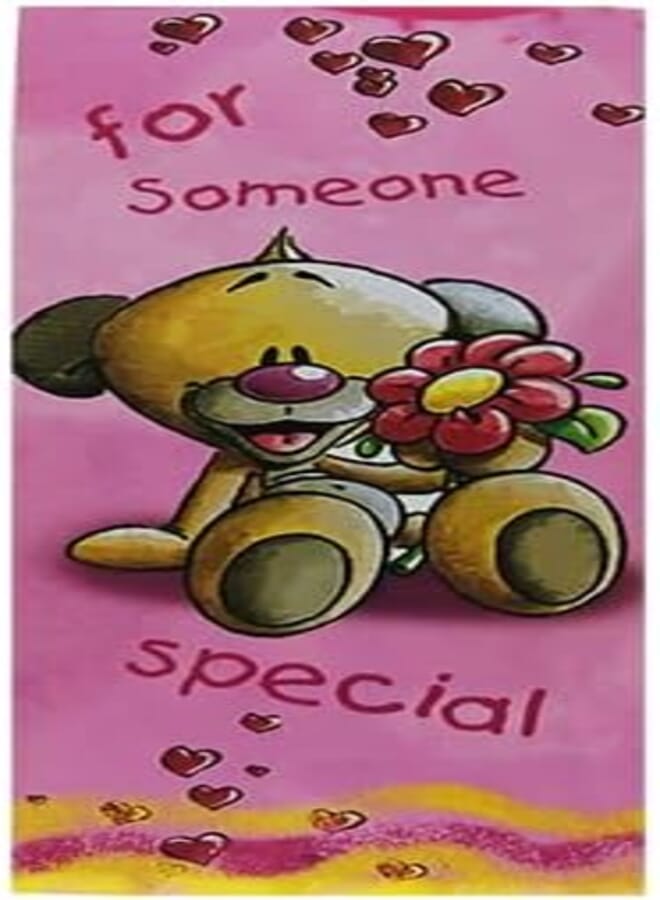 Greeting card with design for birthday congratulations/thanks/apology/engagement/marriage. Size(9x21).(C)